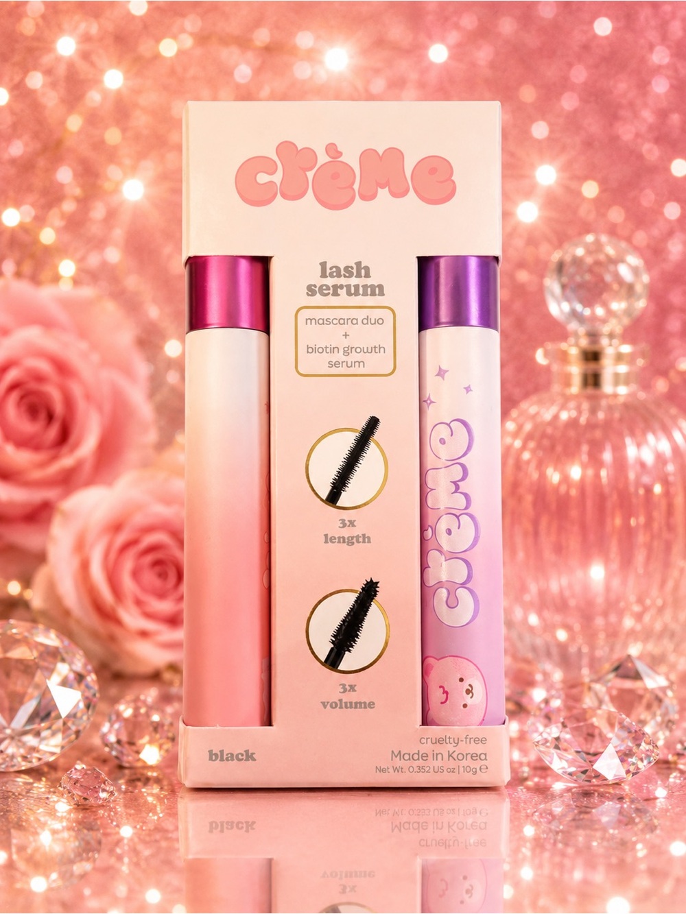 The Crème Shop  Mascara & Lash Serum Duo - Black